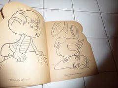 Cork Coloring Book,The Little People,1953(VINTAGE Softcover/Unused)