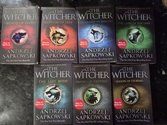 The Witcher Book Bundle x7 Andrzej Sapkowski Paperback Novel Set Missing Book 2