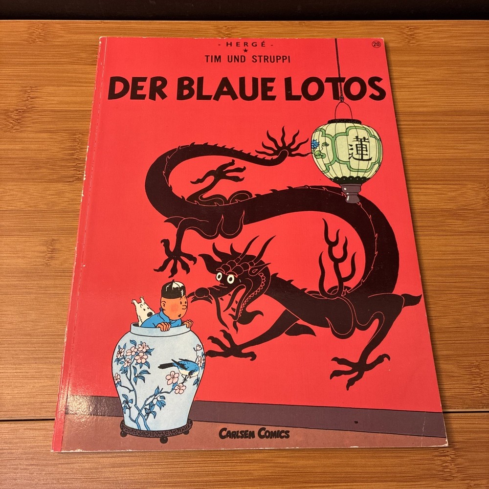 Herge Carlsen Comics Verlag Tim Und Struppi 20 Der Blaue Lotos 1982 Edition