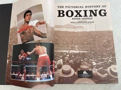 Vintage 1988, „Pictorial History of Boxing” Peter Arnold XL Vg 1st Print FREE SH