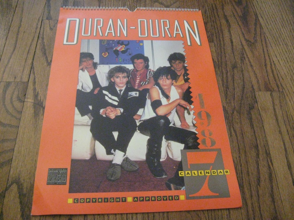 Duran Duran 1987 Calendar