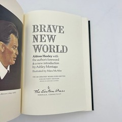Brave New World Aldous Huxley 1978 Collector’s Edition Leather Bound Easton