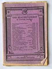 Antique 1928 The Reader’s Digest of Lasting Interest Magazine Booklets U Choose