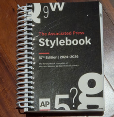 EXCELLENT AP Stylebook, 57th Edition Spiral-bound, by Associated Press 2024-2026