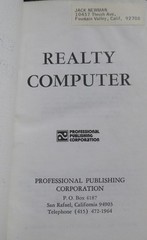 REALTY COMPUTER California Land Title Company REAL ESTATE Santa Ana VINTAGE 1972