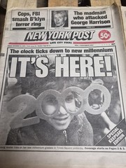 Dec 31,1999 & January 1, 2000 New York Post Newspapers Year 2000 Special Edition