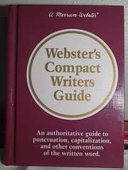 Webster’s Compact Writers Guide – Hardcover 1987 Merriam-Webster