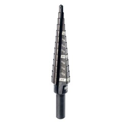 Milwaukee Step Drill Bit #1 1/8 in to 1/2 in 13-Step Black Oxide