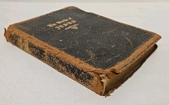 The Words Of Jesus Vtg 1943 Christian Prayer Book Red Letter Hardcover Bible 40s