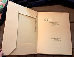 DUFY, Masterpieces of French Painting, Maurice Raynal, FOLIO SIZE SC, SKIRA 1939