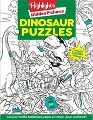 Dinosaur Puzzles: Roaring Fun Hidden Pictures Puzzles with T-rex, Fossils an…