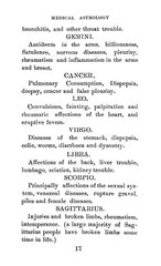 Medical Astrology „1899” 71 Pages