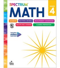 Spectrum Math Workbook Grade 4 (192 pages)