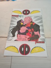 (1) Pre-owned 14 Colored Pages From Deadpool Coloring Book.