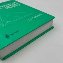 Elements of Large-Sample Theory Lehmann 1998 First Printing Statistics Springer