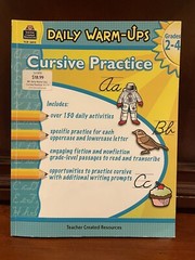 Cursive writing practice handwriting book workbook beginner Grade 2 3 4 School