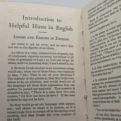 1911 Helpful Hints in English Words & Phrases Companion to Better Say By Fernald