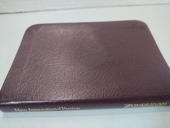 NIV New Testament Psalms Proverbs Bonded Leather Burgundy English Pocket Bible