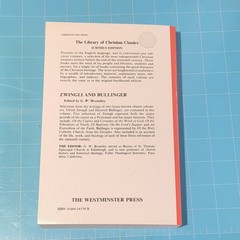 The Westminster Press Zwingli and Bullinger Ichthus PB 1953