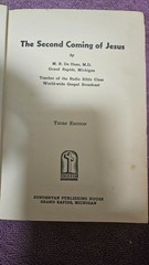 ‡ ✝️ Second Coming of Christ by DeHann • VTG 1944 HC 3rd Ed • Reader copy only