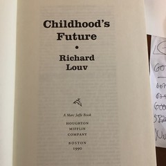 CHILDHOOD’S FUTURE By Richard Louv – Hardcover