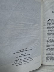 Holy Bible Red Letter Concordance Edition 1970 National Bible Press