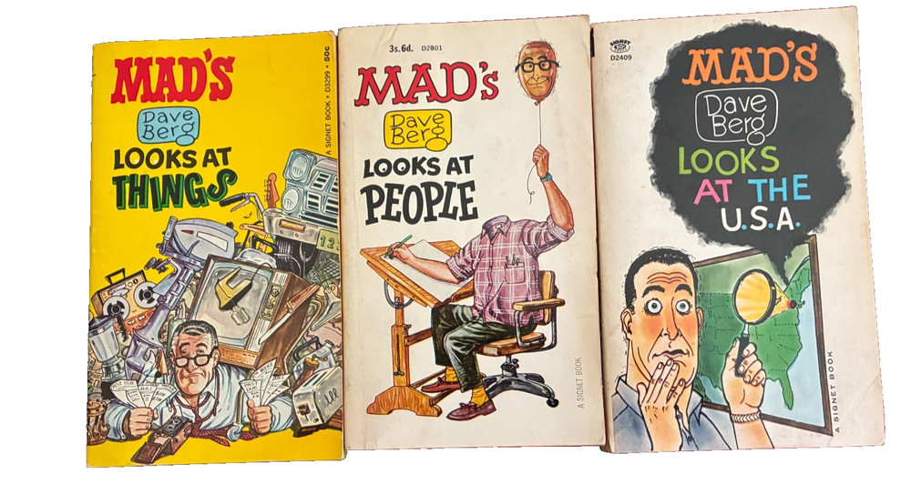 Dave Berg MAD Paperback Lot 3 Books Looks at USA People Things Signet