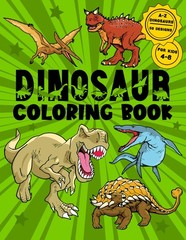 The Amazing Dinosaur Coloring Book for Kids Ages 4-8 With 50 Pages for Kids …
