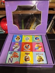 Chunky Board Books Disney Pixar Set of 9 Book Block 2010 Purple 2.75 in Toddlers