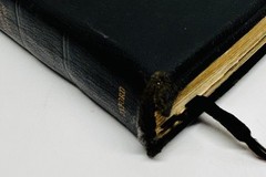 Vntg Black Oxford KJV HOLY BIBLE Leather New Scofield Edition Thumb Index c.1967