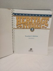 BJU Press Heritage Studies 3, Teacher’s Edition, 3rd Edition w/NO CD