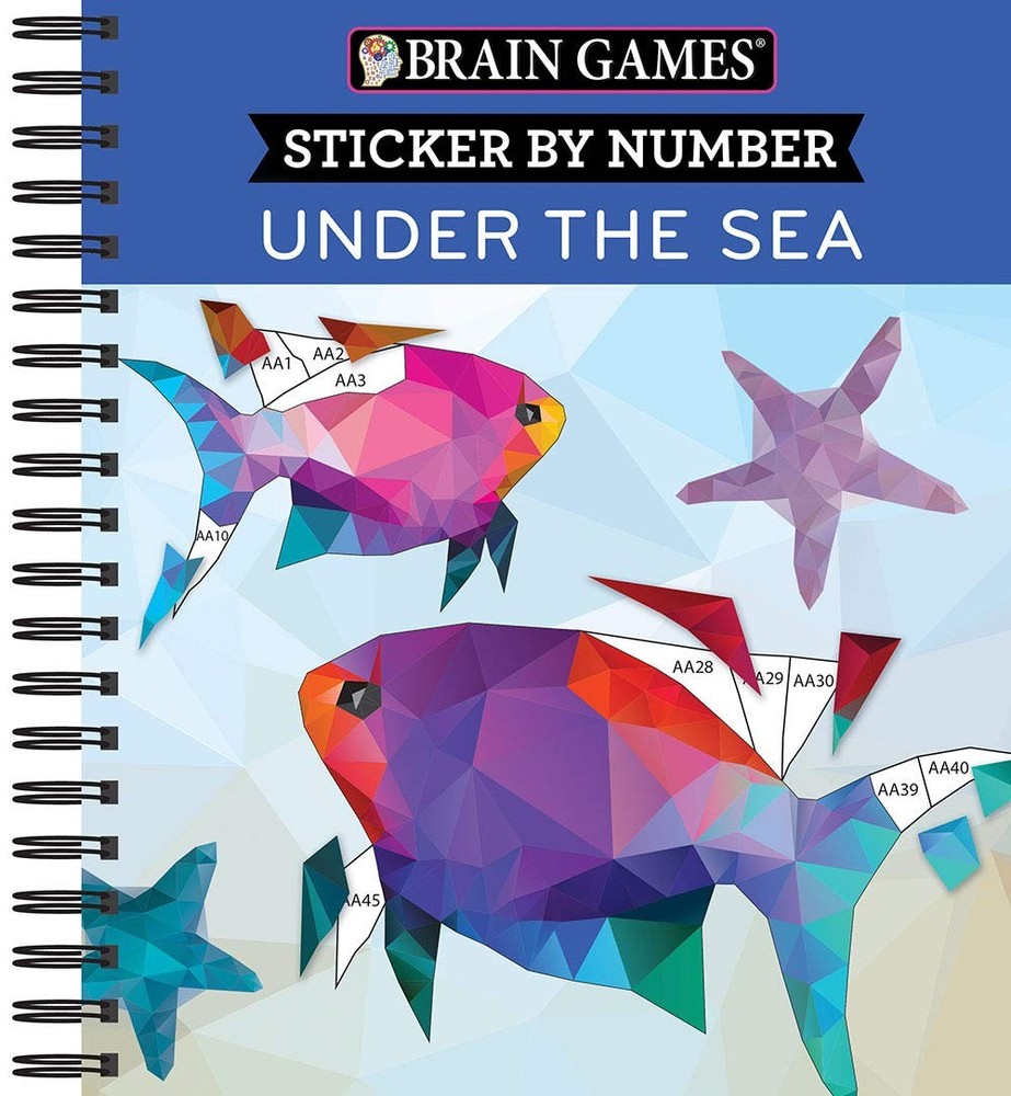 Sticker By Number Under The Sea 156 Pages Fun Art Activity For All Ages