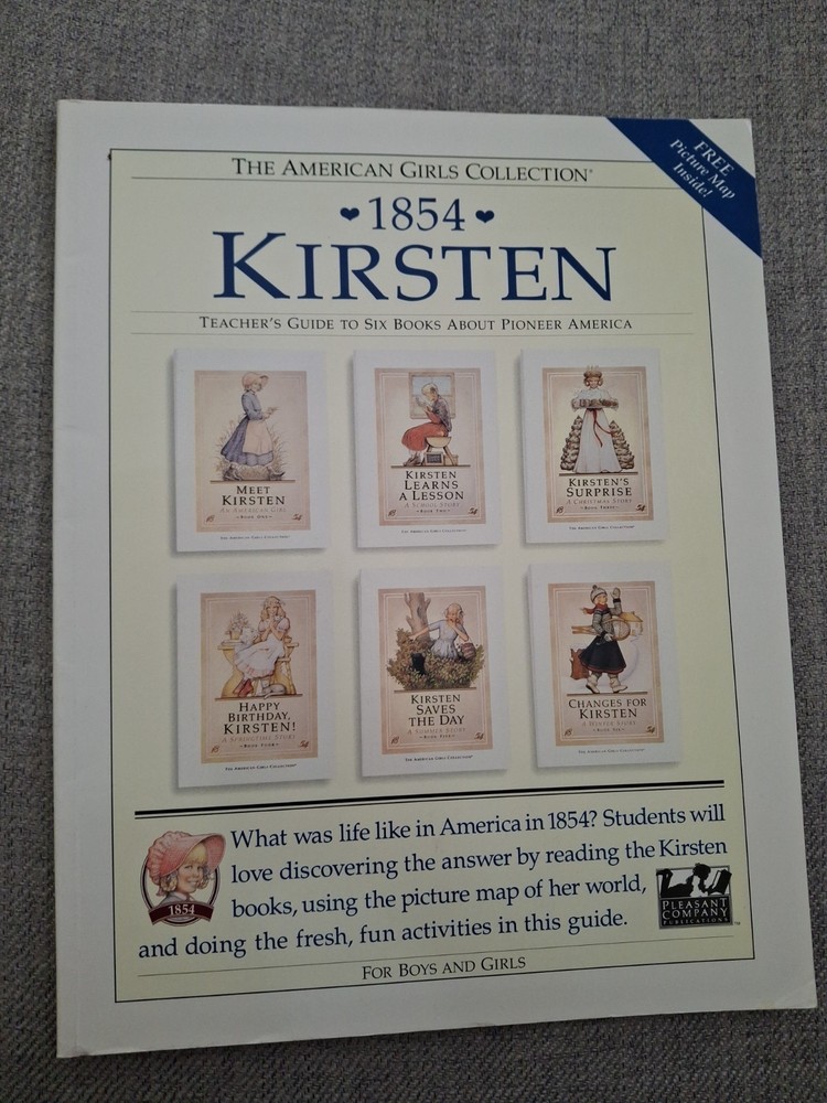 American Girls Collection Kirsten Teacher’s Guide w/ Map -1 Page Has Writing