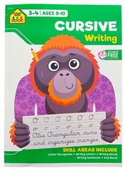 Beginning cursive writing practice handwriting book workbooks for Kids Grade 3 4