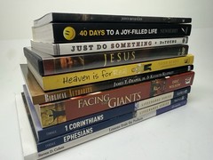 Inspirational 9 Books 1 DVD Lot Religious Christian Nonfiction