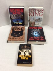 STEPHEN KING SHORT STORIES COLLECTIONS MIXED LOT OF 5 4hc, 1pb