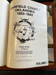 OKLAHOMA GARFIELD COUNTY 1893-1982 VOL. I 512 PAGES! LOTS OLD PHOTOS HC