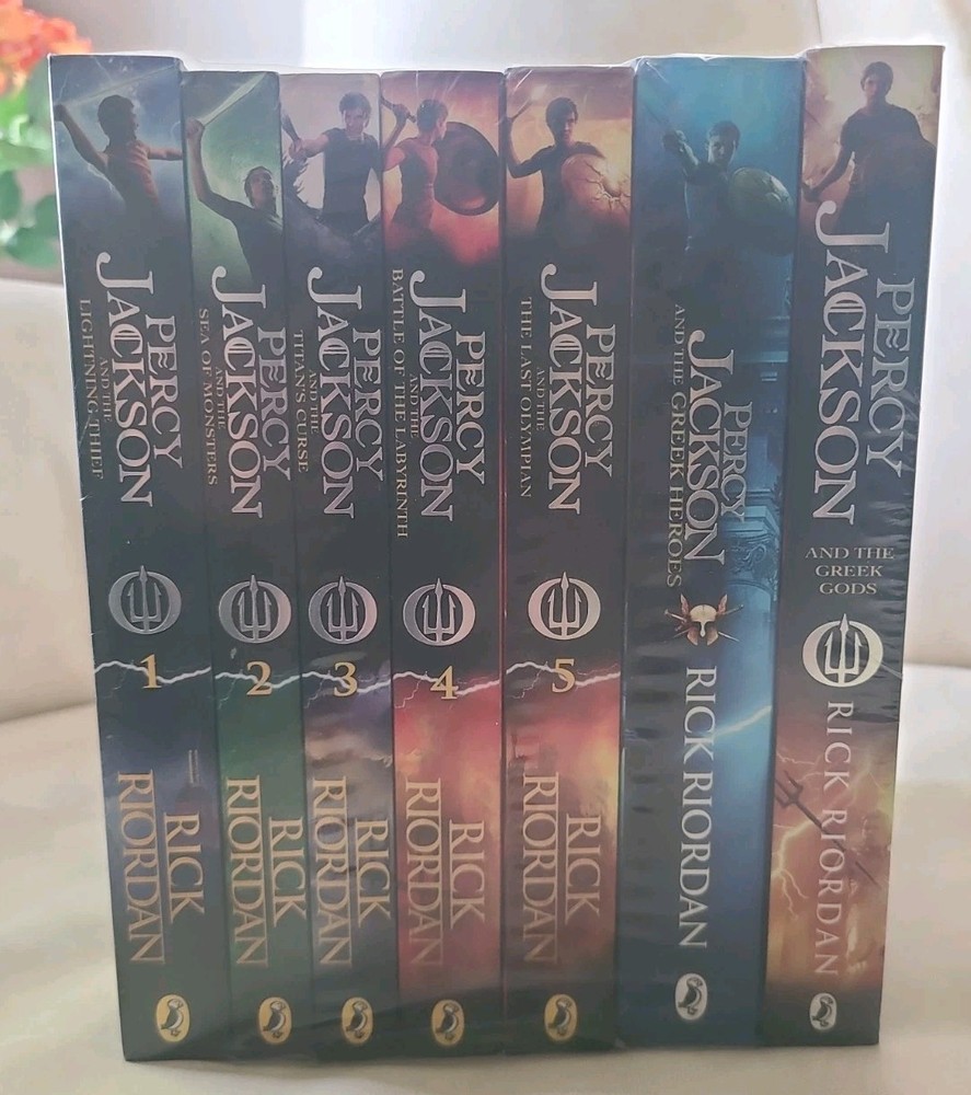 Percy Jackson By Rick Riordan-Collection 7 Books Set Paperback New Kids Books