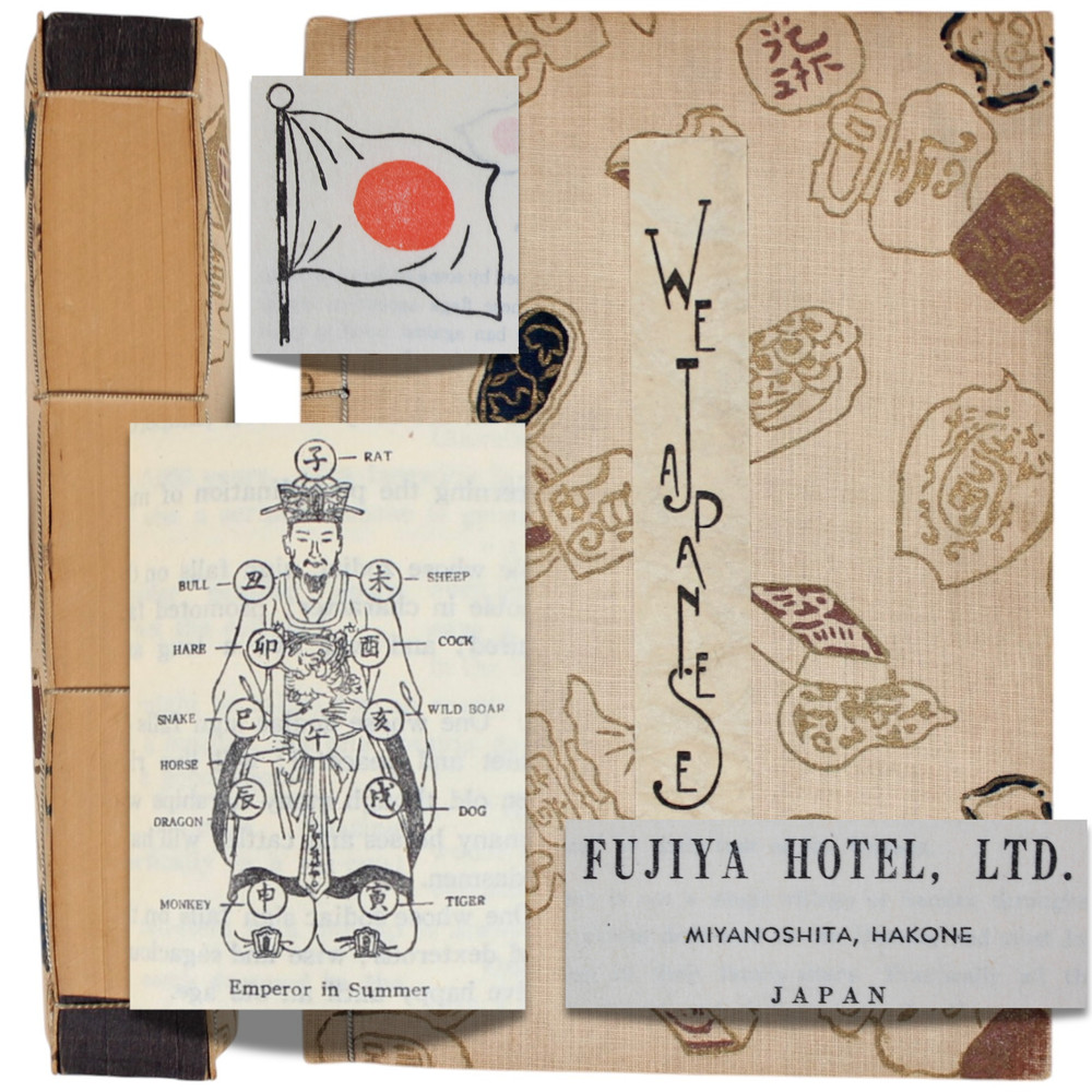 1950 Japan Traditional Bookbinding Tourism WE JAPANESE Customs FUJOYA Hotel Art