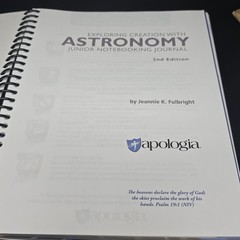 Apologia Astronomy 2nd Edition, Junior Notebooking Journal Spiral bound
