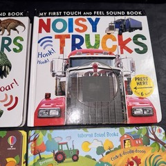 4 Kids Interactive & Sound Books Usborne Tiger Tales Farm Pets Trucks Dinos