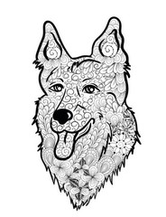 Dogs Coloring Book for Adults and Teens All Ages 108 Pages 8.5 x 11 for All Ages