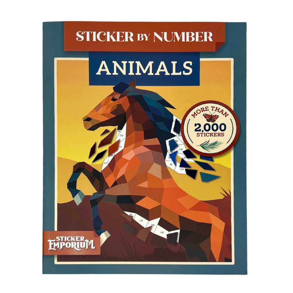 Sticker by Number Animals: Fusion of Paint-by-Number and Sticker Fun by Stic…