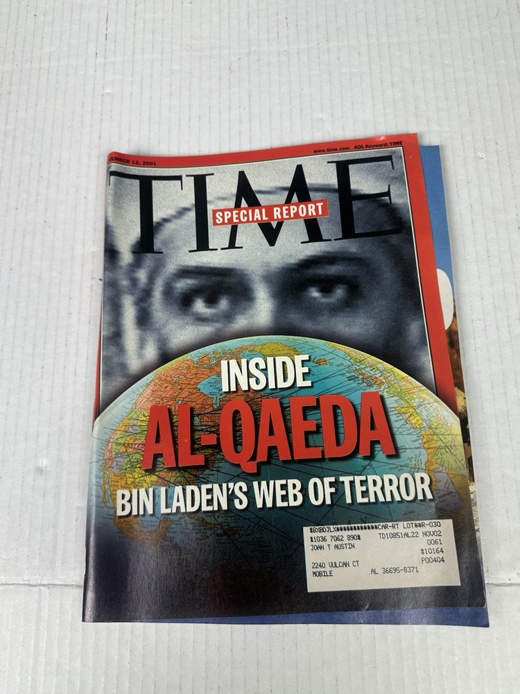 Time Magazine November 12, 2001 Bin Laden’s Al-Qaeda