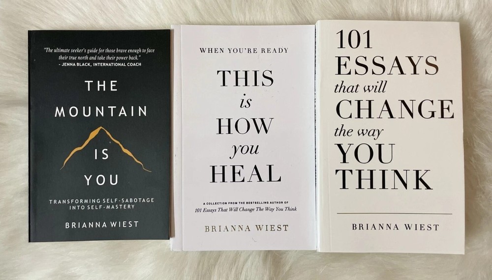 Brianna Wiest 3 book set : Mountain is you + 101 essay + this is how you heal PB