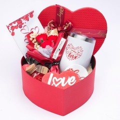 Unique 12 oz Stainless Steel Tumbler & Love Basket Gift for Special Occasions