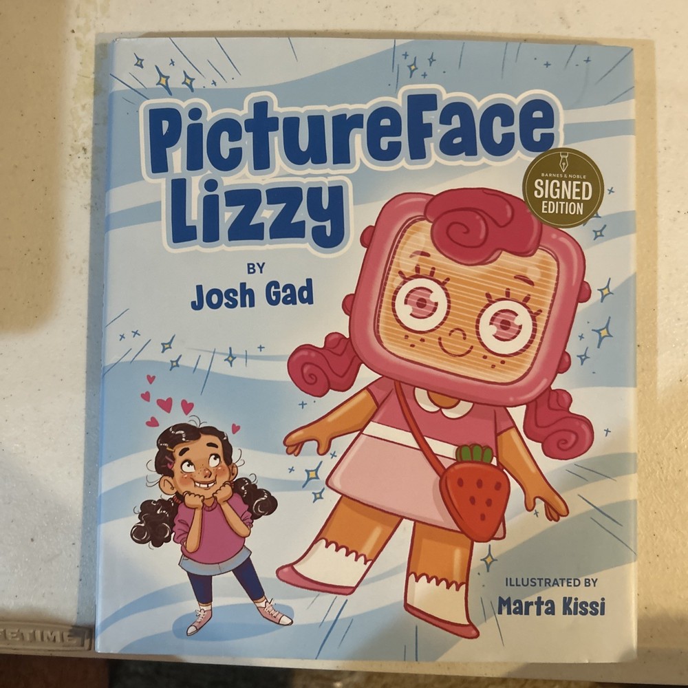 PictureFace Lizzy HARDCOVER BOOK BY JOSH GAD NOT SIGNED LIKE NEW!