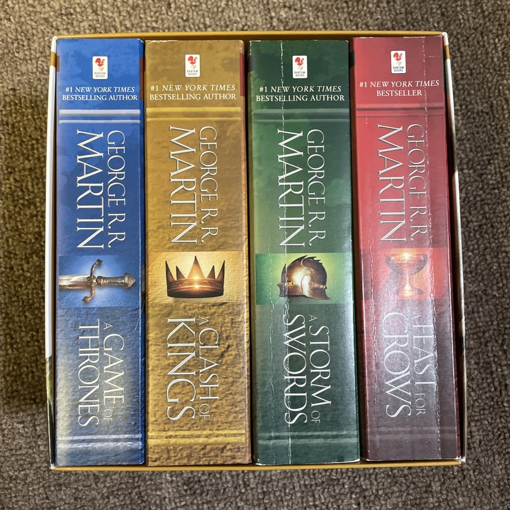 George R.R. Martin A Song of Ice and Fire / Game of Thornes 4 book set & slip