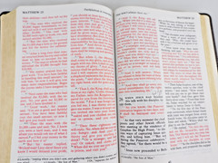 The Living Bible Large Print Brown Bonded Leather Red Letter Tyndale Pub 1984
