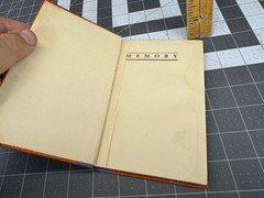 Memory by William Lyon Phelps- Hardcover. (1929)